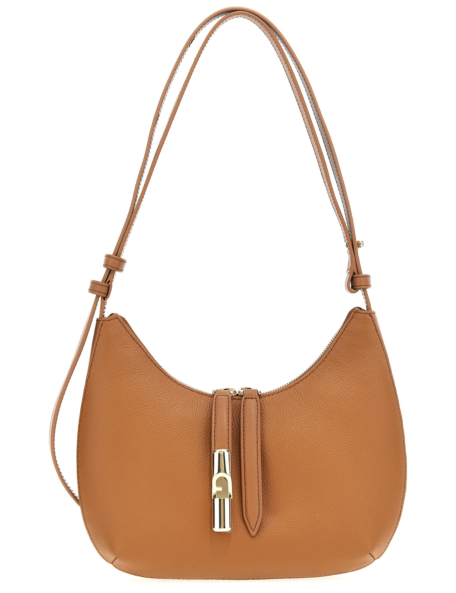 Furla Brown Leather Shoulder Bag