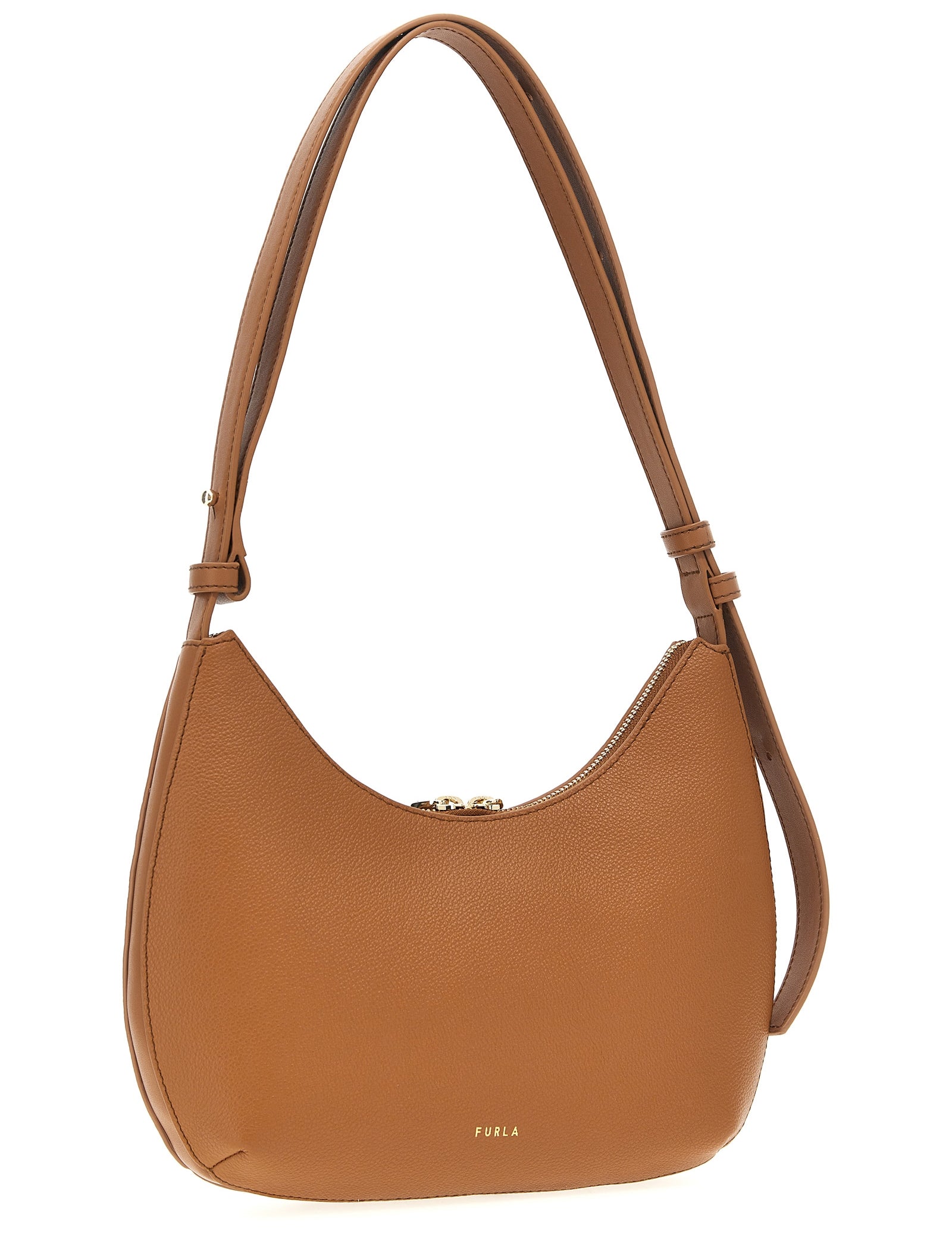 Furla Brown Leather Shoulder Bag