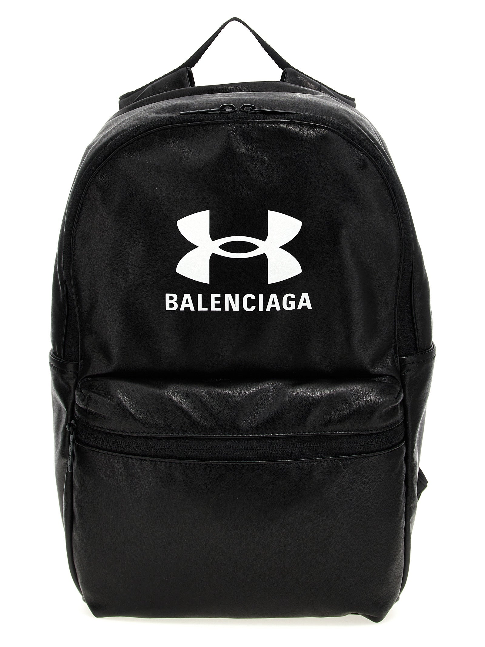 Balenciaga White/Black Lamb Leather Backpack