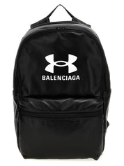 Balenciaga White/Black Lamb Leather Backpack