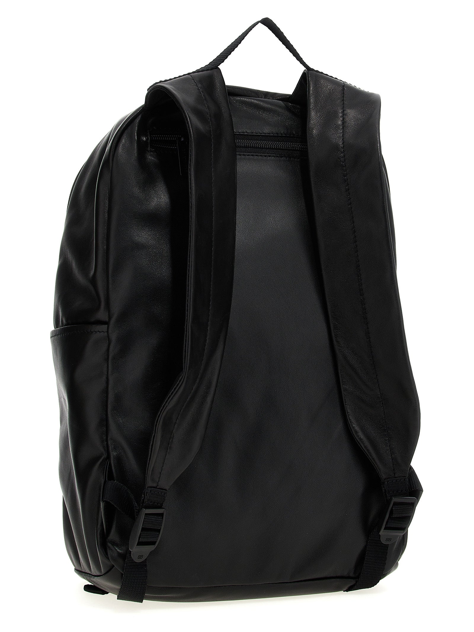 Balenciaga White/Black Lamb Leather Backpack