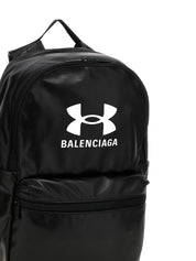 Balenciaga White/Black Lamb Leather Backpack
