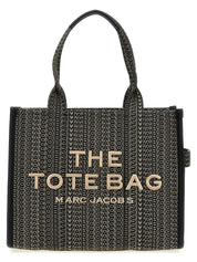Marc Jacobs Beige Cotton Monogram Jacquard Tote Bag