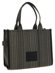Marc Jacobs Beige Cotton Monogram Jacquard Tote Bag
