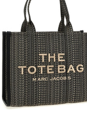 Marc Jacobs Beige Cotton Monogram Jacquard Tote Bag