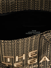Marc Jacobs Beige Cotton Monogram Jacquard Tote Bag
