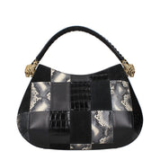 Roberto Cavalli Black Leather Handbag