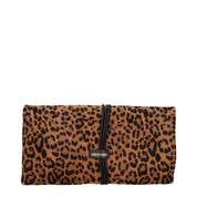 Roberto Cavalli Brown Horsehair Clutch
