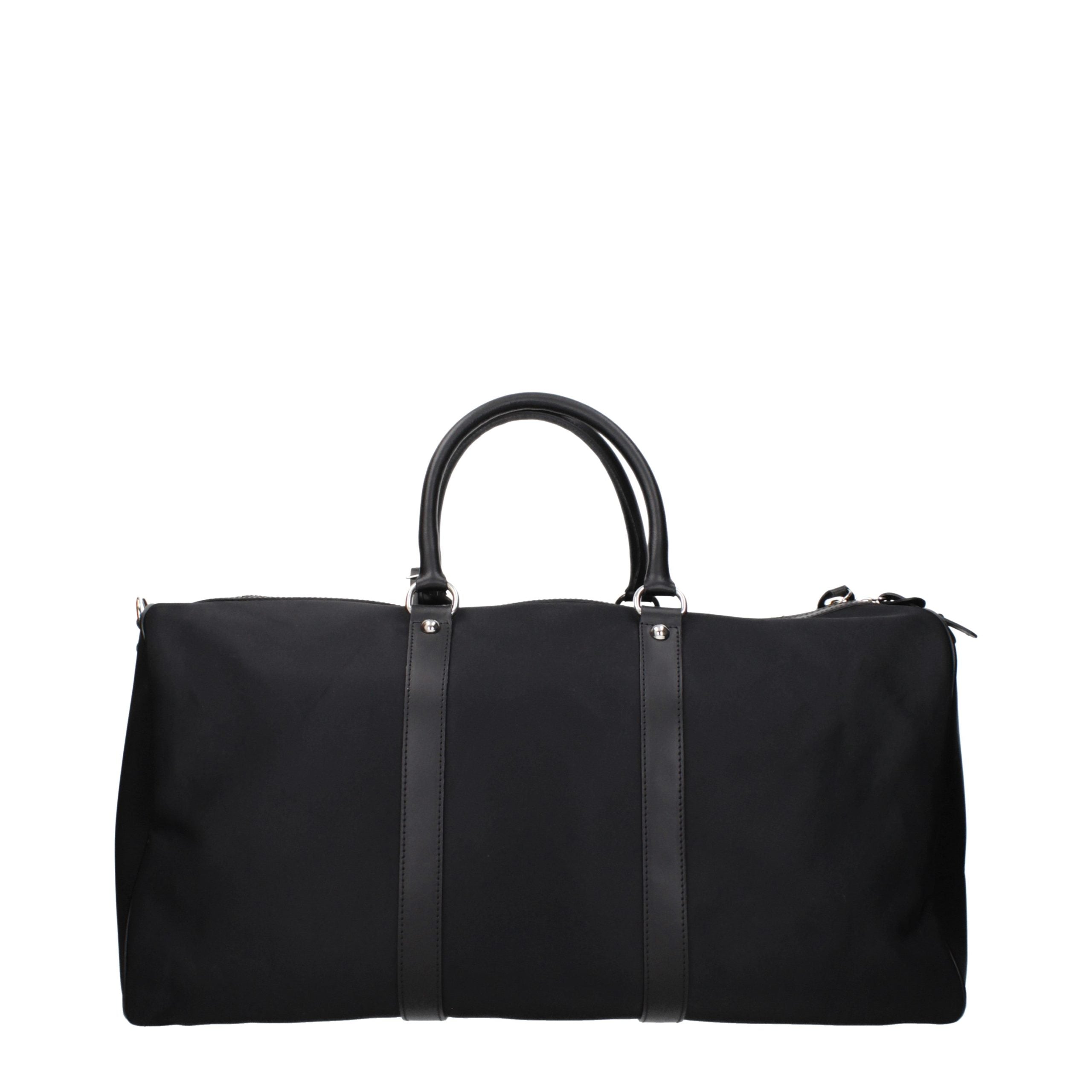 Kiton Black Nylon Travel Bag