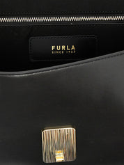 Furla Black Leather Shoulder Bag