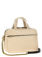 Valentino Garavani White/Black Lamb Leather Handbag