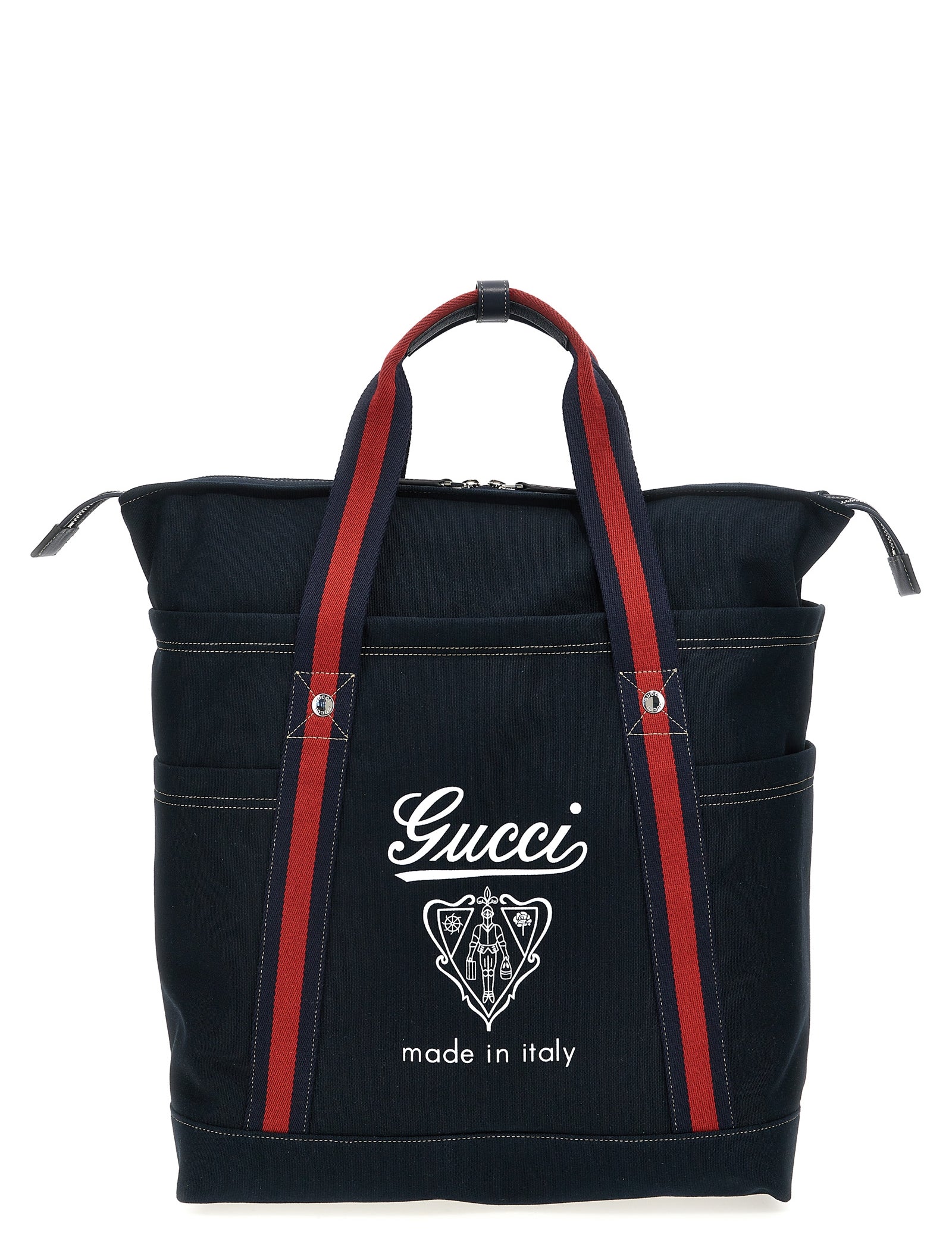 Gucci Blue Cotton Tote Bag