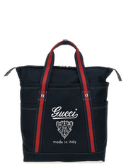 Gucci Blue Cotton Tote Bag