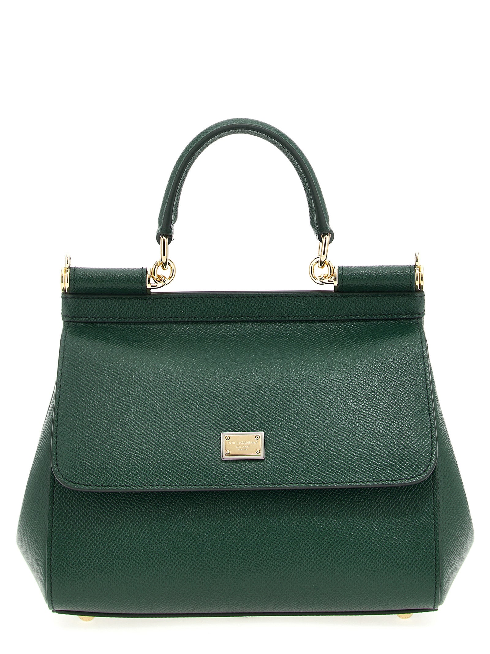 Dolce & Gabbana Green Calfskin Handbag
