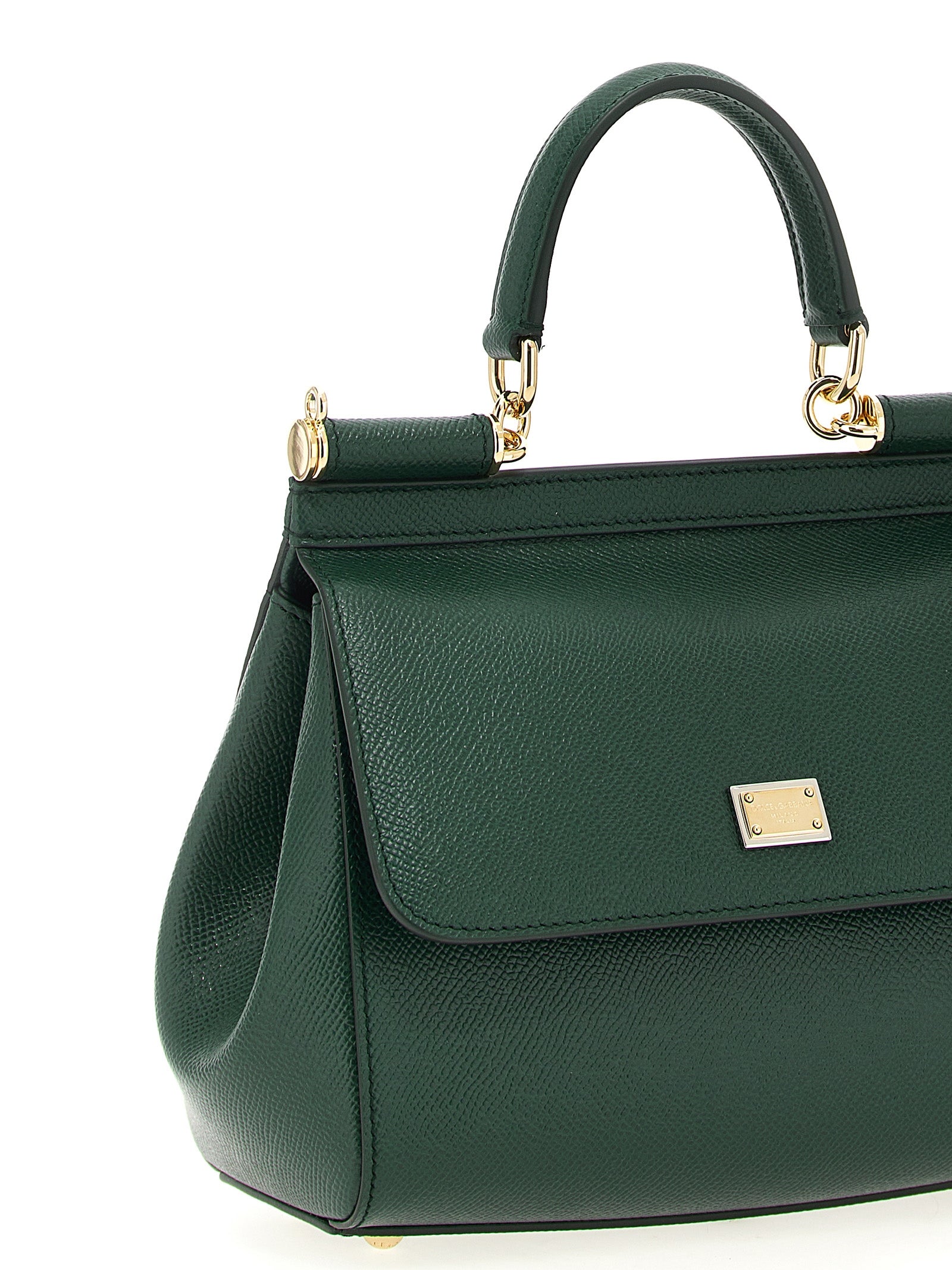 Dolce & Gabbana Green Calfskin Handbag