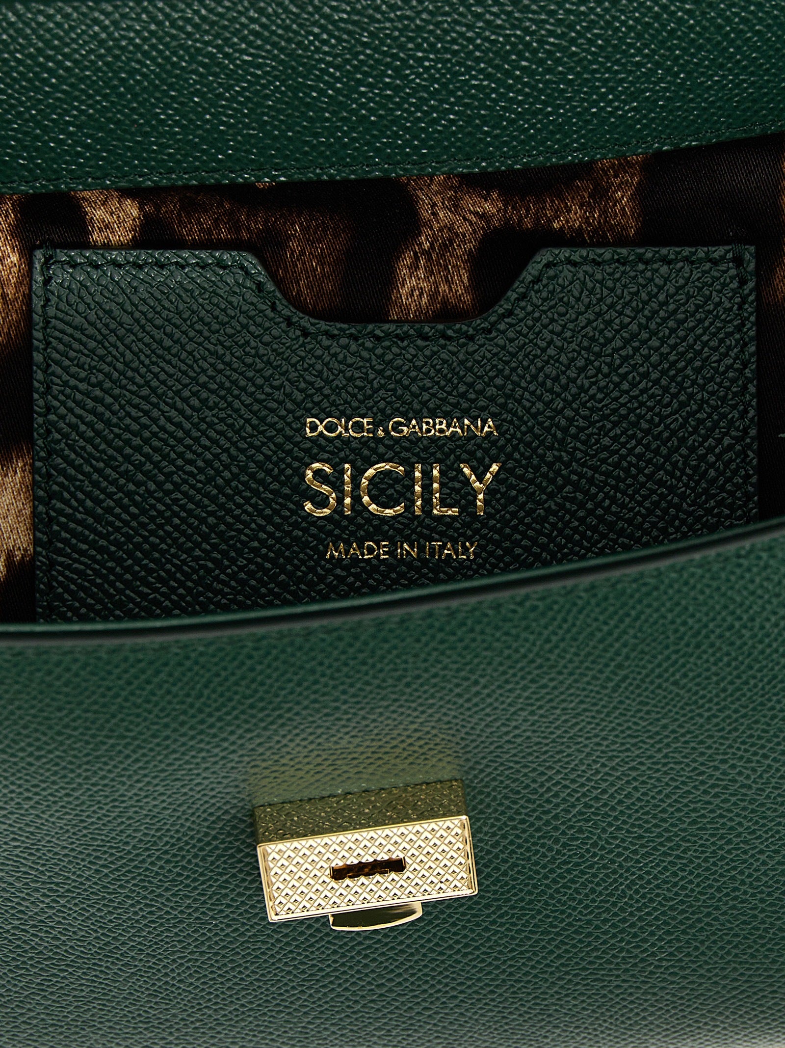 Dolce & Gabbana Green Calfskin Handbag