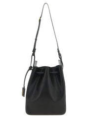Saint Laurent Very Dark Green Calfskin Bucket Bag