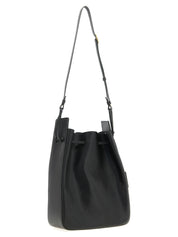 Saint Laurent Very Dark Green Calfskin Bucket Bag