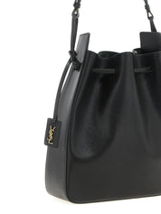 Saint Laurent Very Dark Green Calfskin Bucket Bag