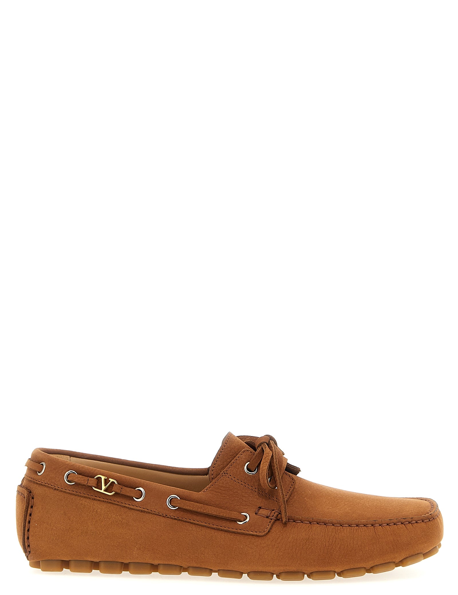 Valentino Garavani Brown Calfskin Loafers