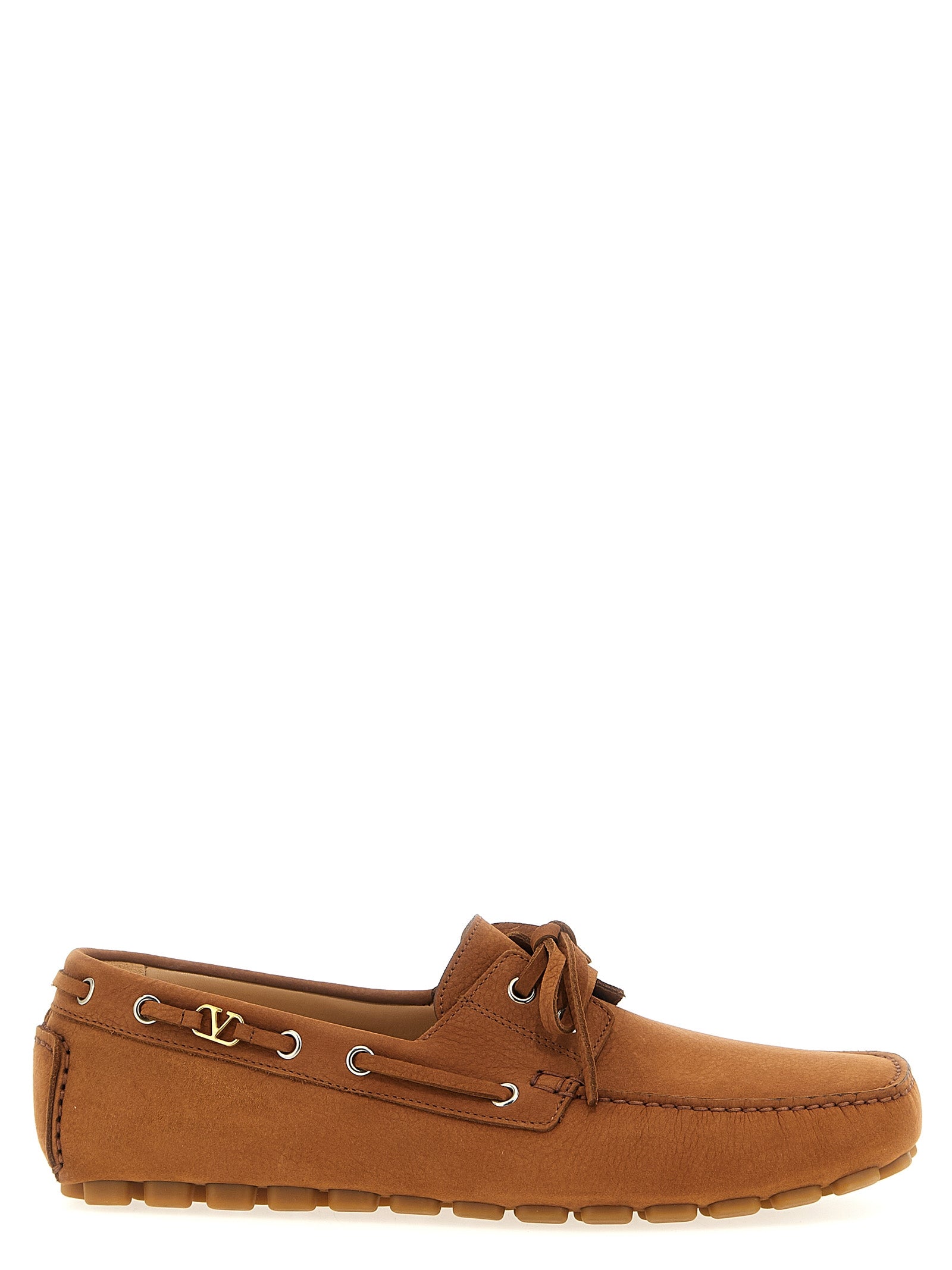 Valentino Garavani Brown Calfskin Loafers
