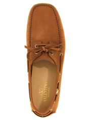 Valentino Garavani Brown Calfskin Loafers