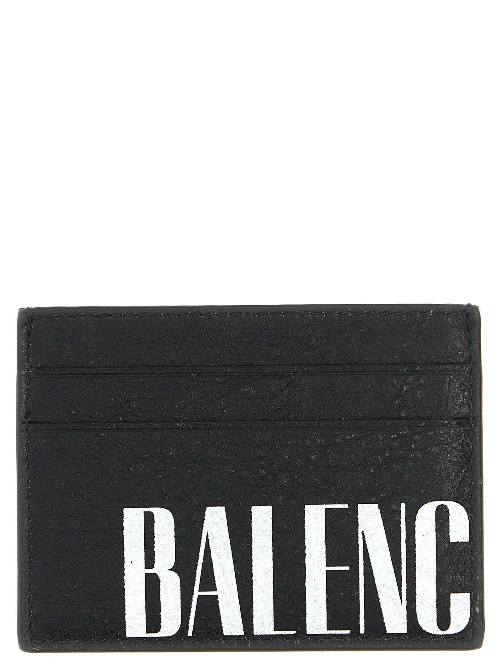 Balenciaga White/Black Lamb Leather Cardholder