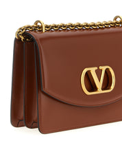 Valentino Garavani Brown Calfskin Shoulder Bag
