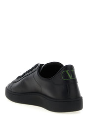 Valentino Garavani Black Calfskin Low Top Sneakers