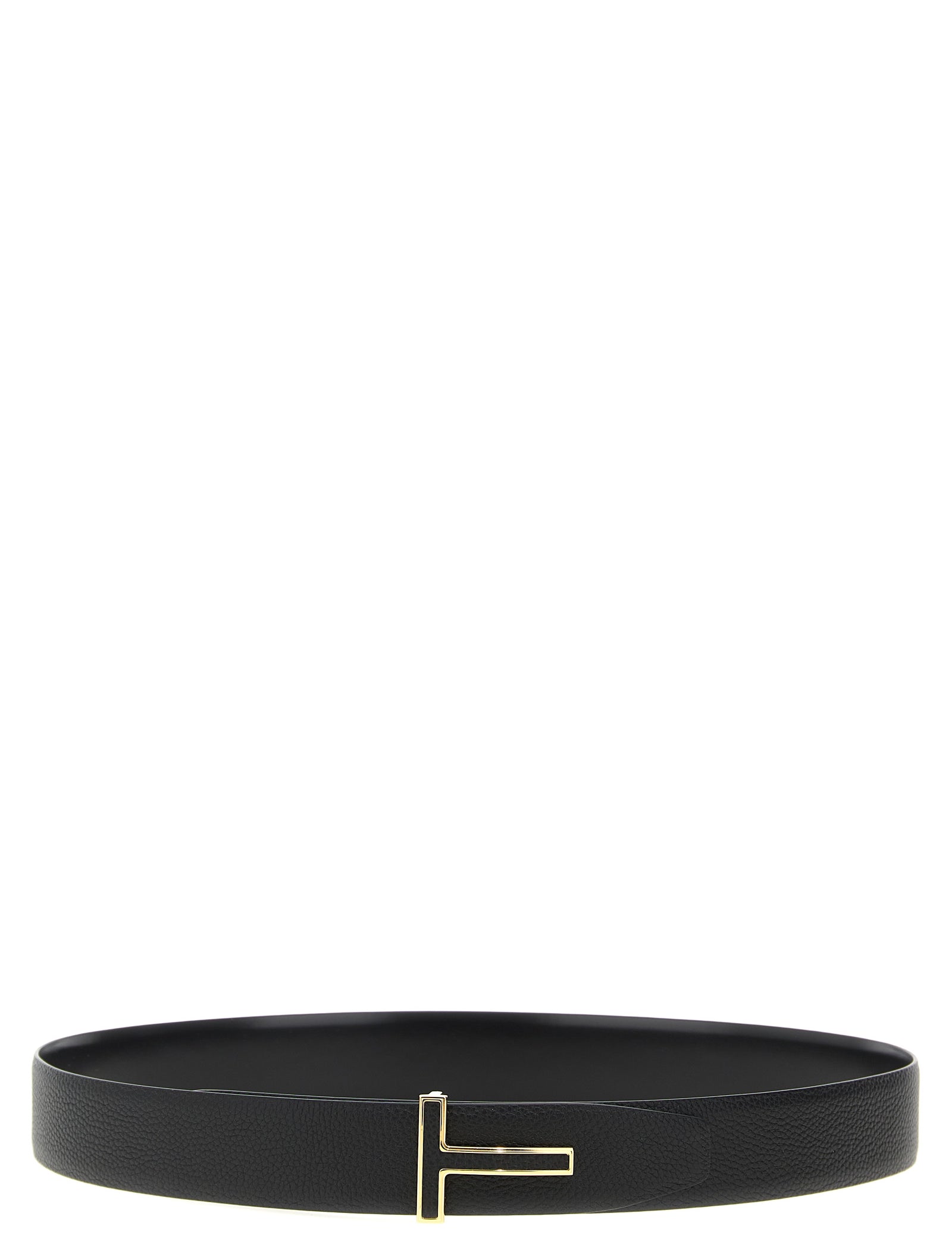 Tom Ford Black Calfskin Regular Belt