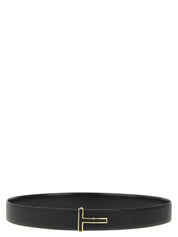 Tom Ford Black Calfskin Regular Belt