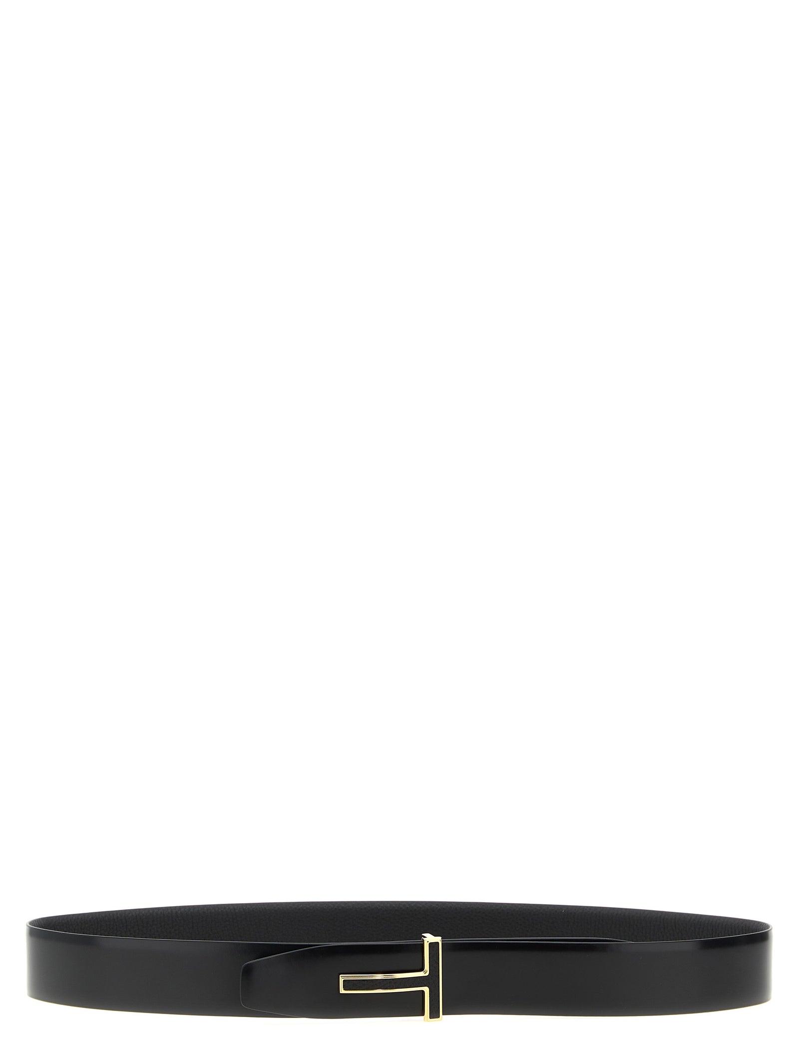 Tom Ford Black Calfskin Regular Belt