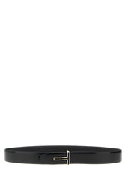 Tom Ford Black Calfskin Regular Belt