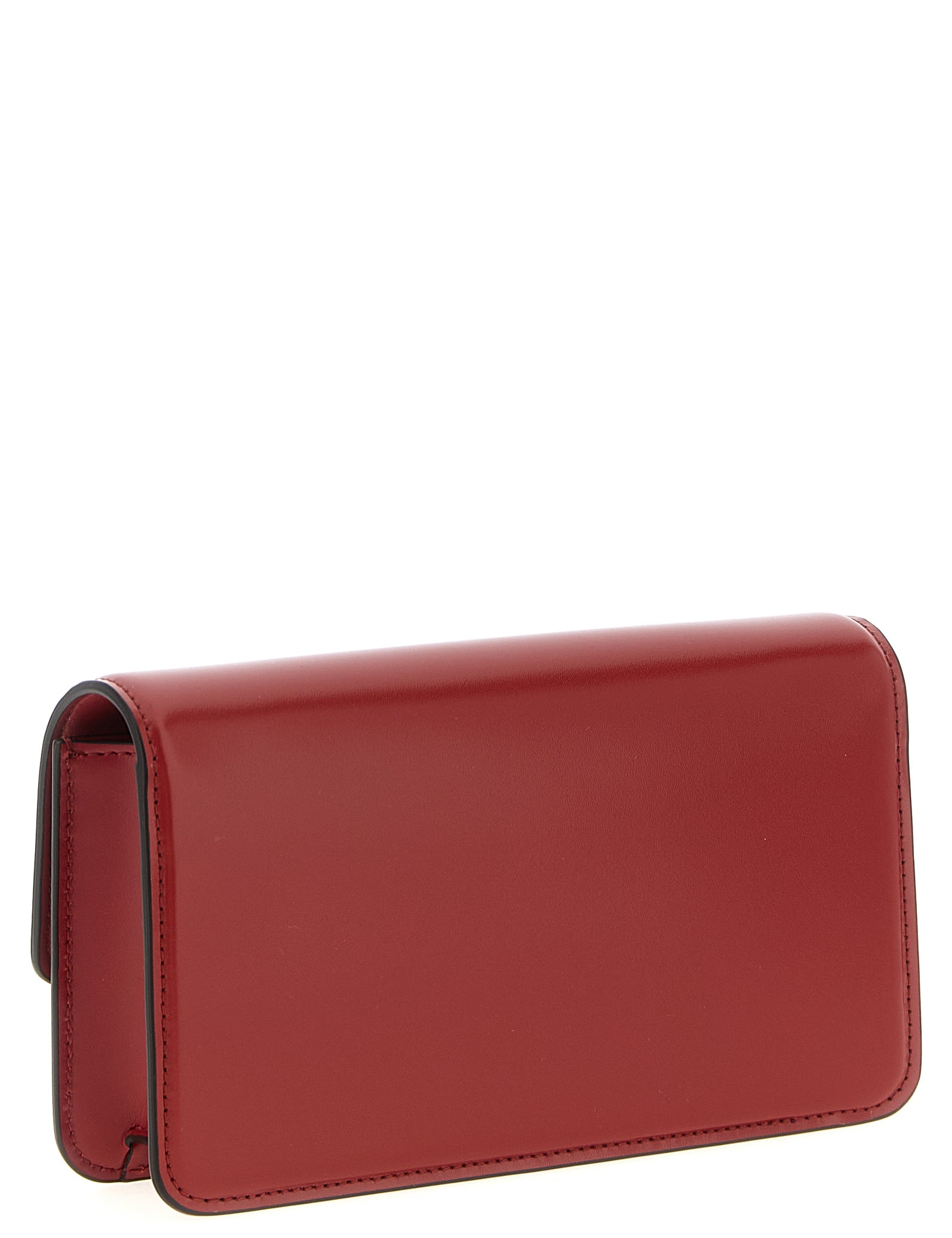 Valentino Garavani Red Calfskin Clutch Bag