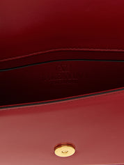 Valentino Garavani Red Calfskin Clutch Bag