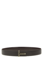 Tom Ford Brown Calfskin Reversible Belt