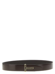 Tom Ford Brown Calfskin Reversible Belt