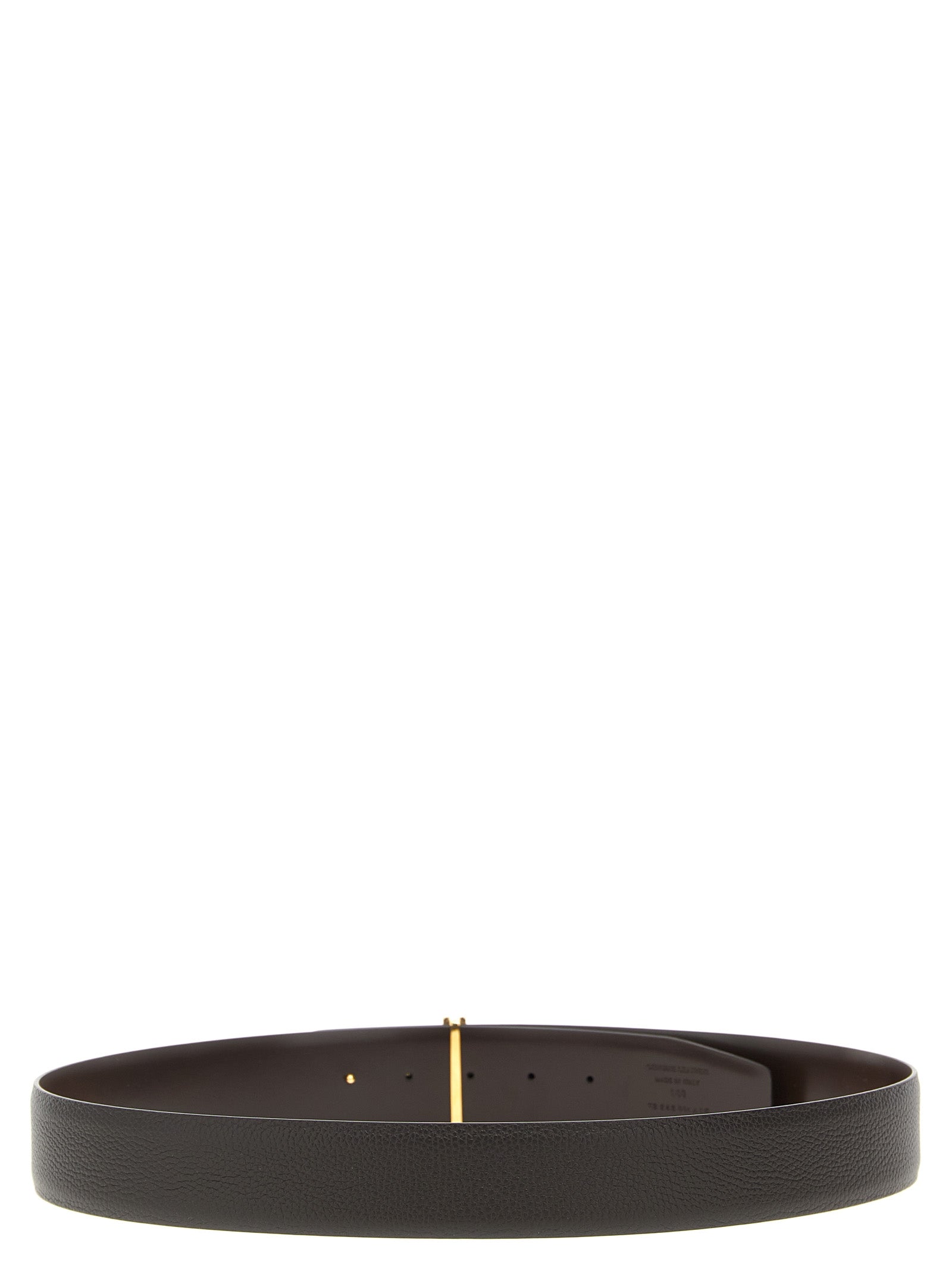 Tom Ford Brown Calfskin Reversible Belt