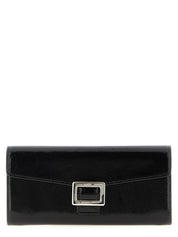 Roger Vivier Black Patent Calfskin Wallet on Chain