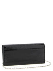Roger Vivier Black Patent Calfskin Wallet on Chain
