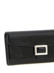 Roger Vivier Black Patent Calfskin Wallet on Chain