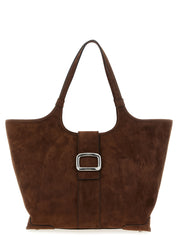 Roger Vivier Brown Goatskin Tote Bag