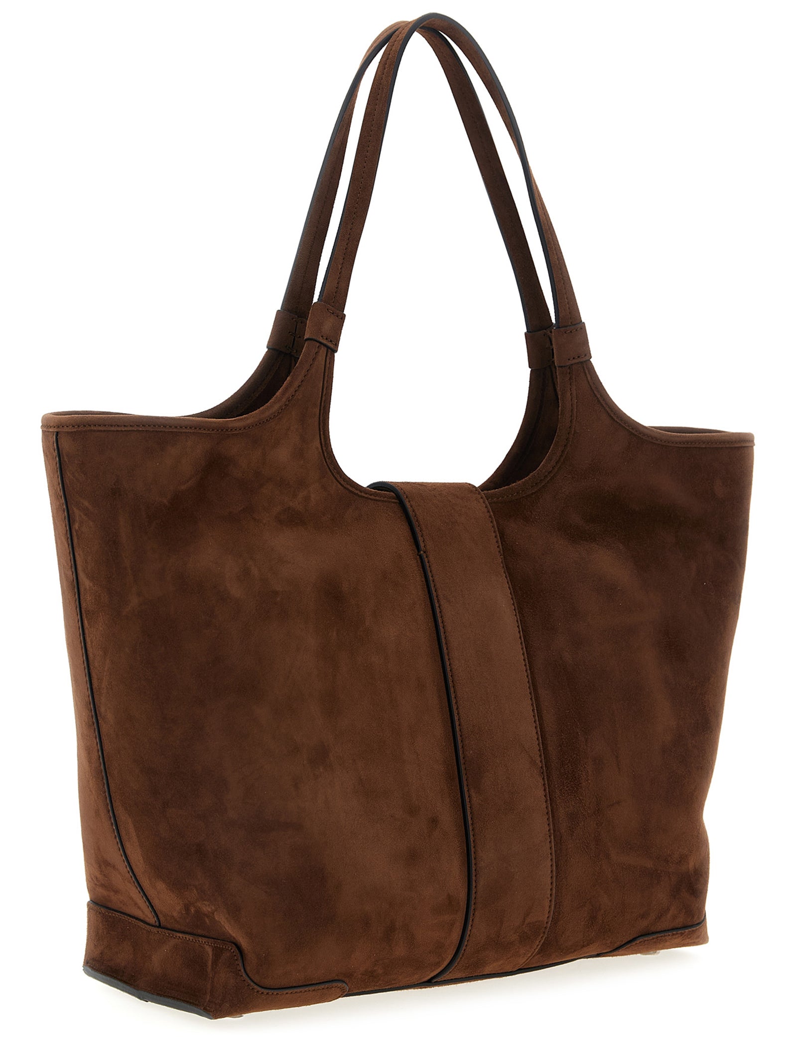 Roger Vivier Brown Goatskin Tote Bag