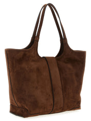 Roger Vivier Brown Goatskin Tote Bag