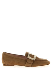 Roger Vivier Beige Goatskin Slip-On Loafers
