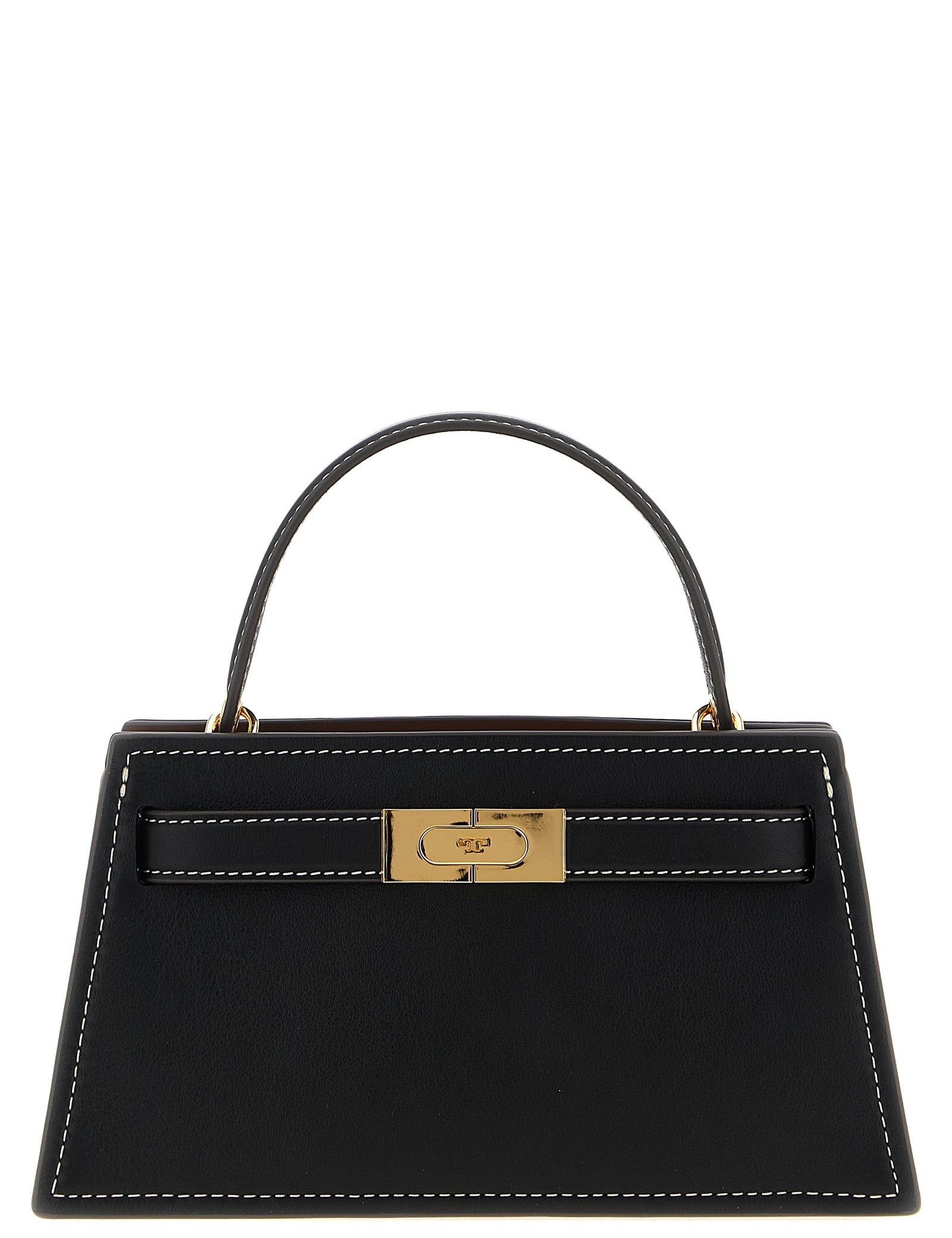 Tory Burch Black Cowhide Petite Lee Radziwill Handbag