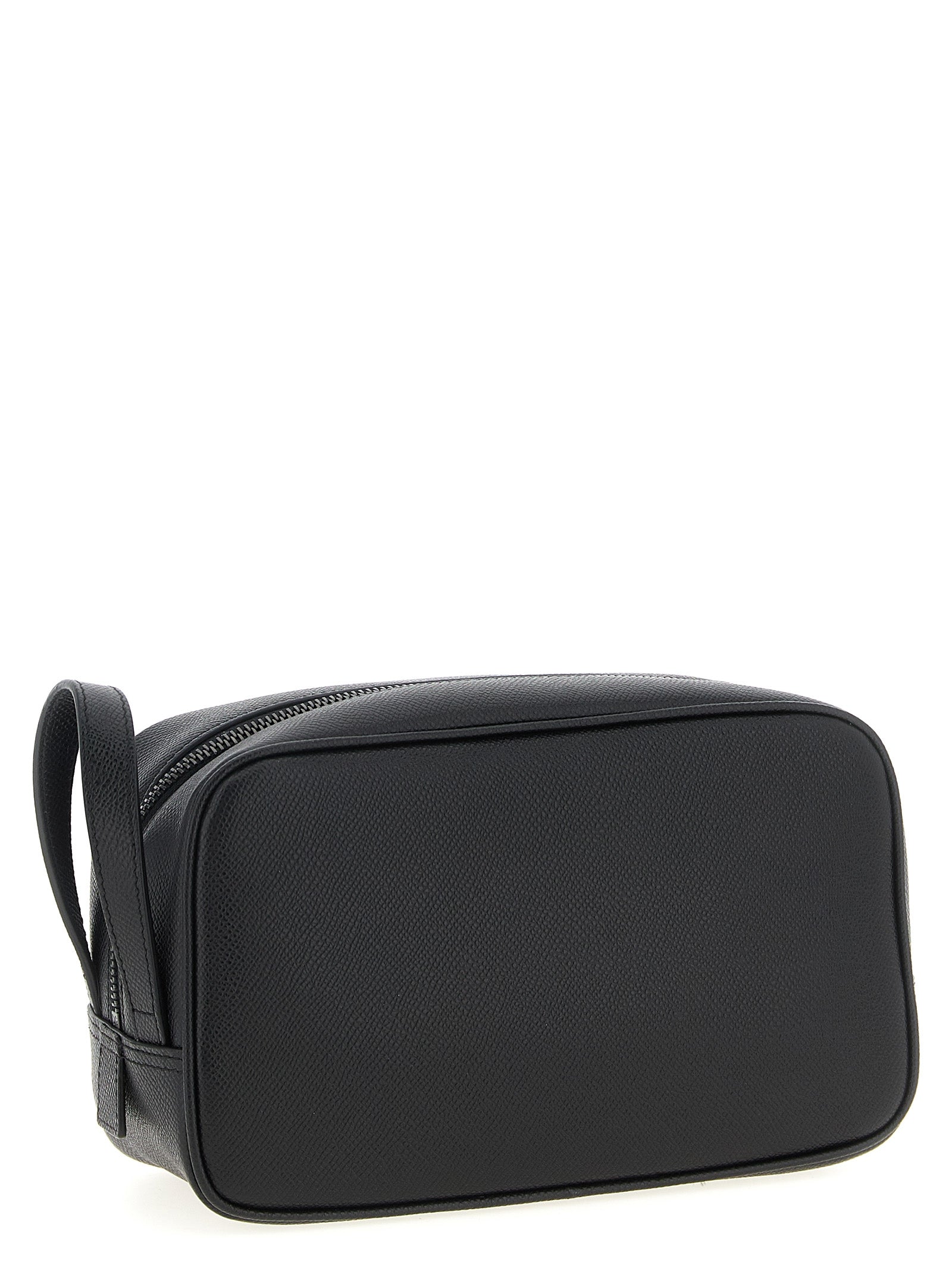 Dolce & Gabbana Black Alpina Calfskin Beauty Bag