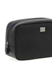 Dolce & Gabbana Black Alpina Calfskin Beauty Bag
