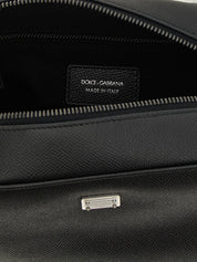 Dolce & Gabbana Black Alpina Calfskin Beauty Bag