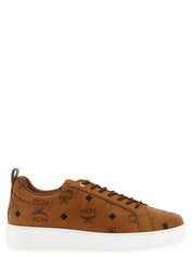 MCM Brown Polyurethane Low Top Sneakers